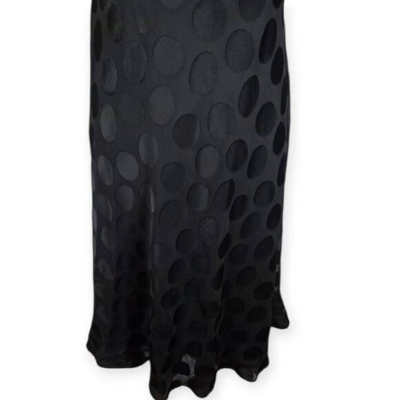 STYLE & CO. BLACK POLKA-DOT DRESS SZ.6 EUC. - Picture 3 of 6